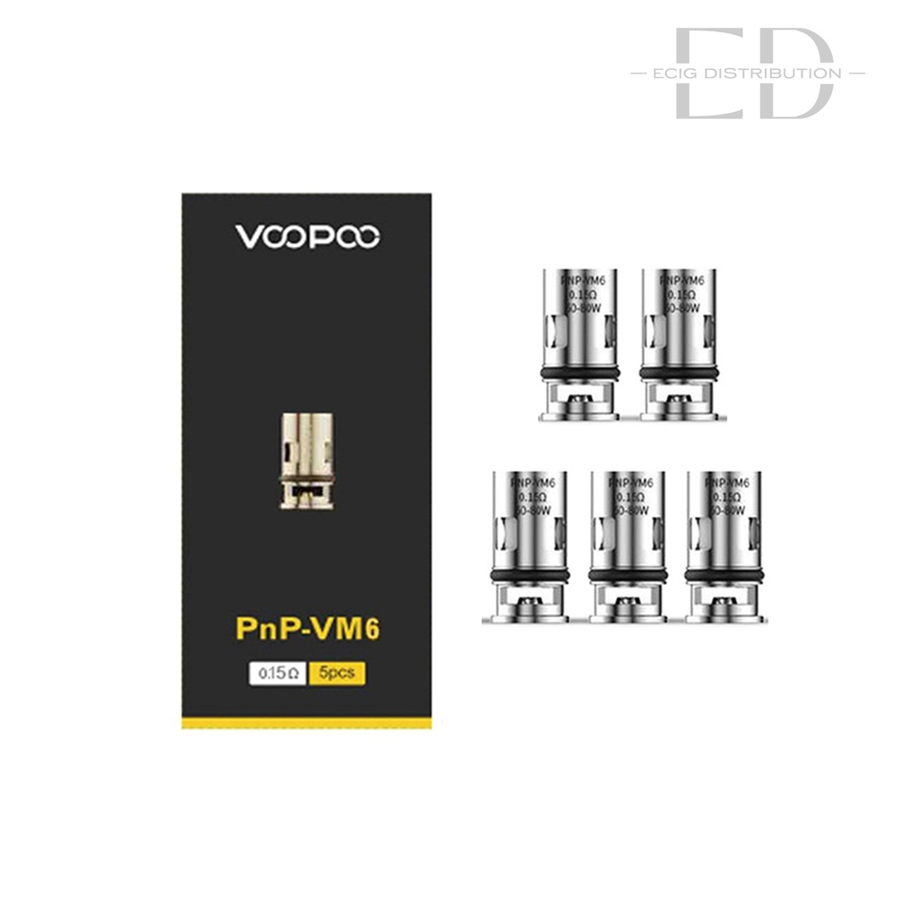 Voopoo PNP VM6 Coil 5Pcs/Pack - 0.15 Ohm 