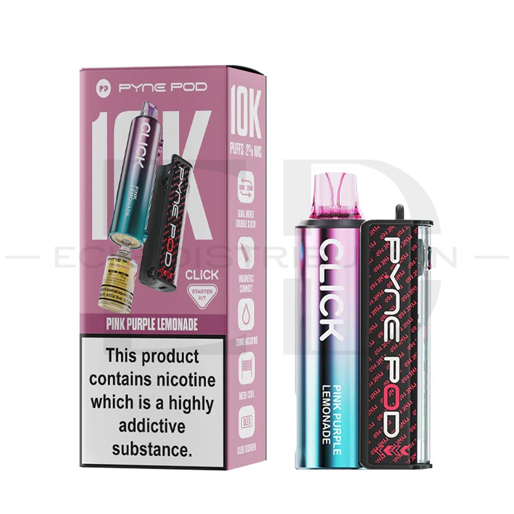 Pyne Pod Click 10K Starter Kit - Pink Purple Lemonade