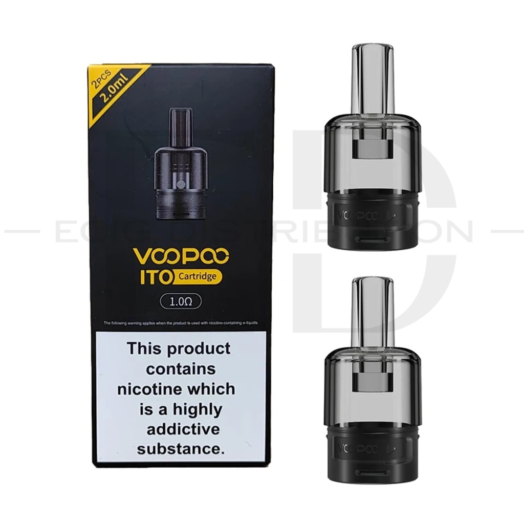 Voopoo ITO Refillable Pod 2Pcs/Pack - 1.0 Ohm 