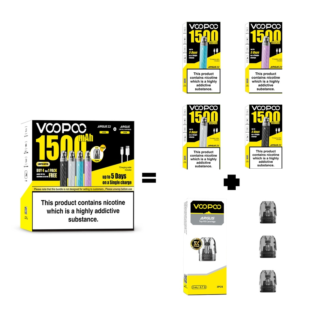 Voopoo Argus Z2 Bundle 4 Pcs/Pack  