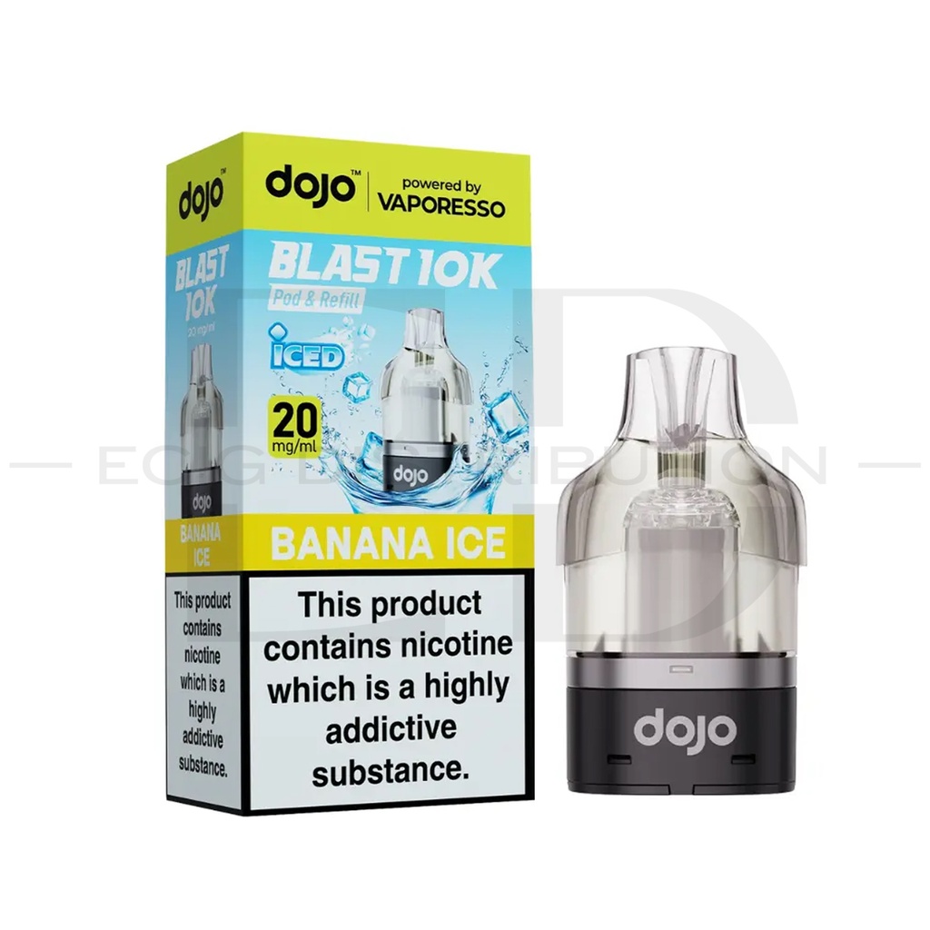 Vaporesso Dojo Blast 10K Refillable Pod - Banana Ice 20MG 