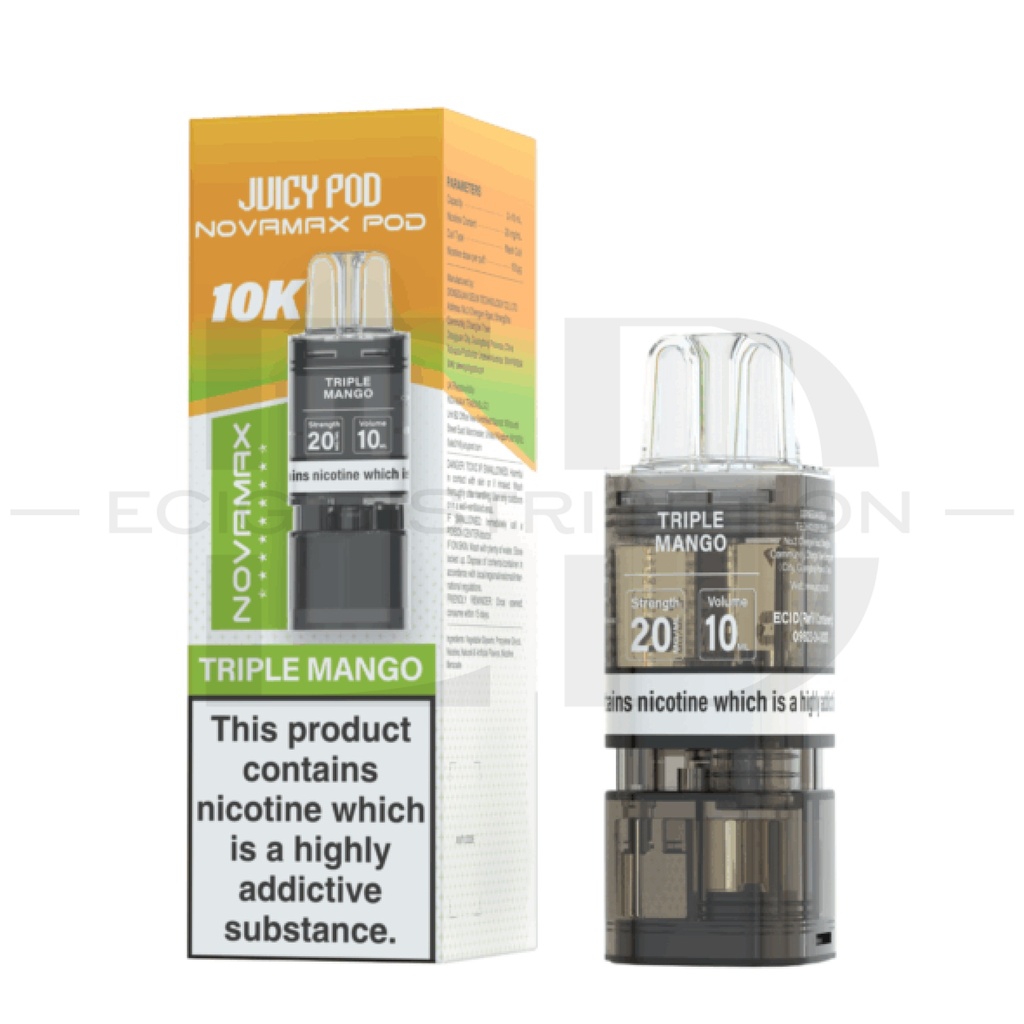 Juicy Pod Novamax 10K Refillable Pod - Triple Mango