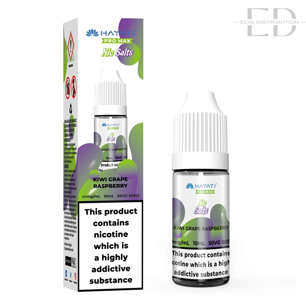 Hayati Nic Salts - Kiwi Grape Raspberry 20MG