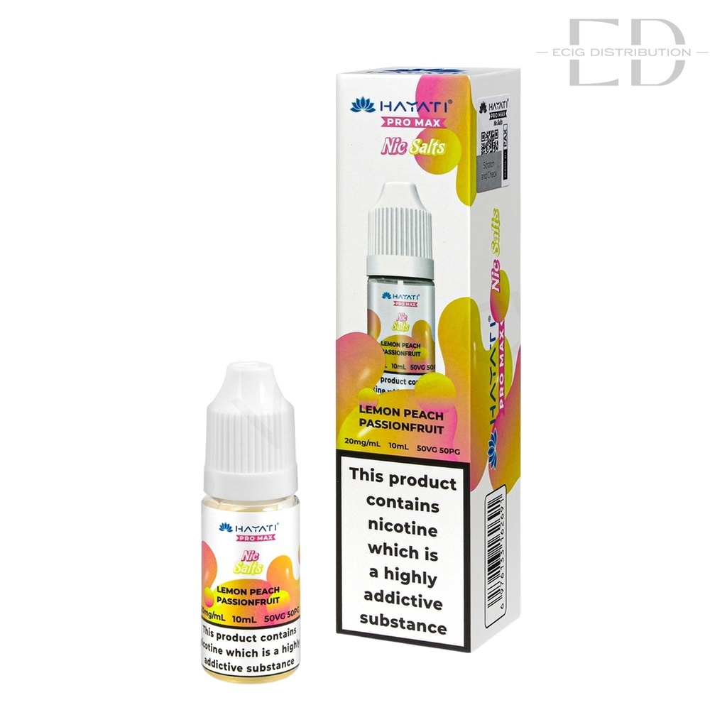 Hayati Nic Salts - Lemon Peach Passionfruit 20MG