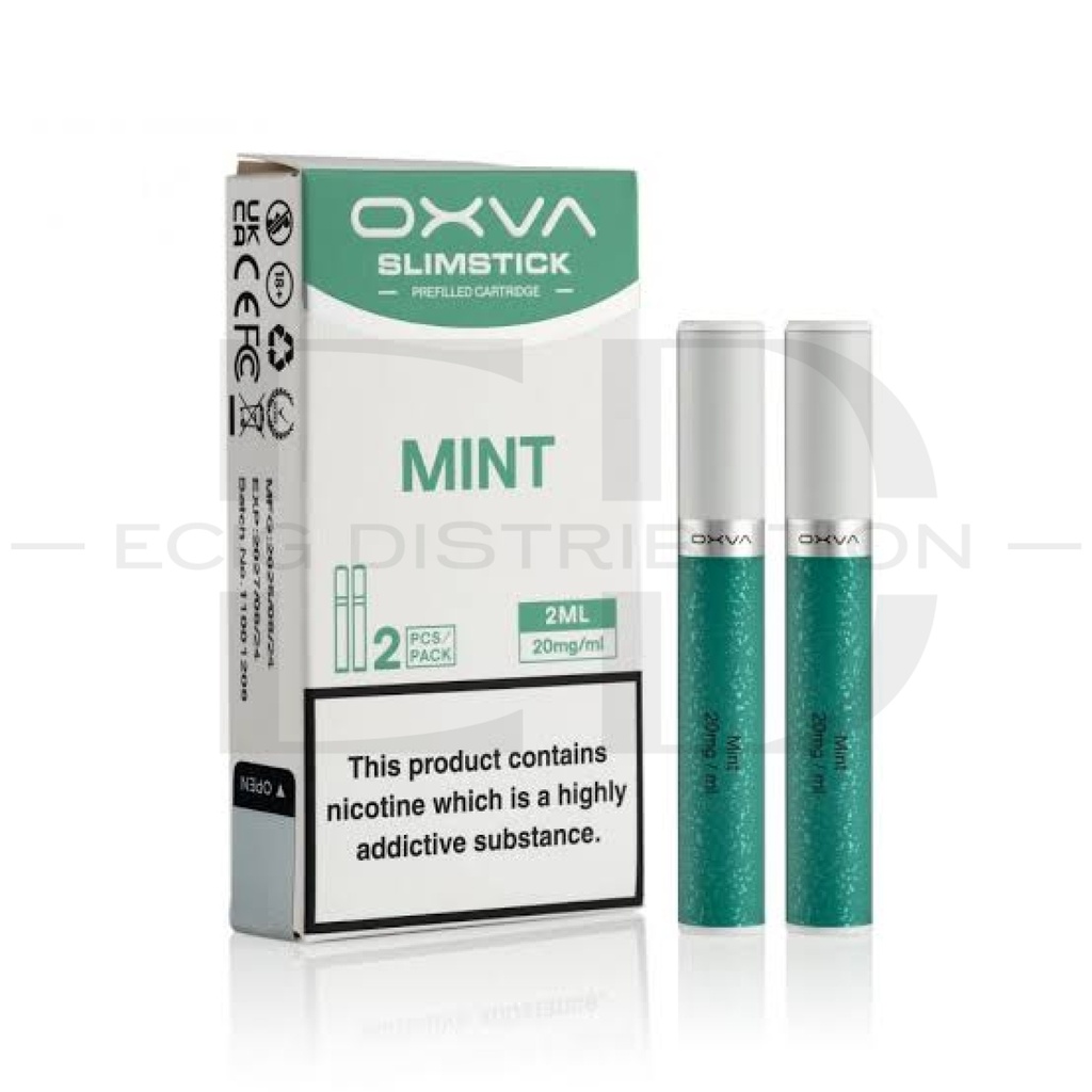 Oxva SlimStick Refillable Pod 2Pcs/Pack - Mint 20MG 