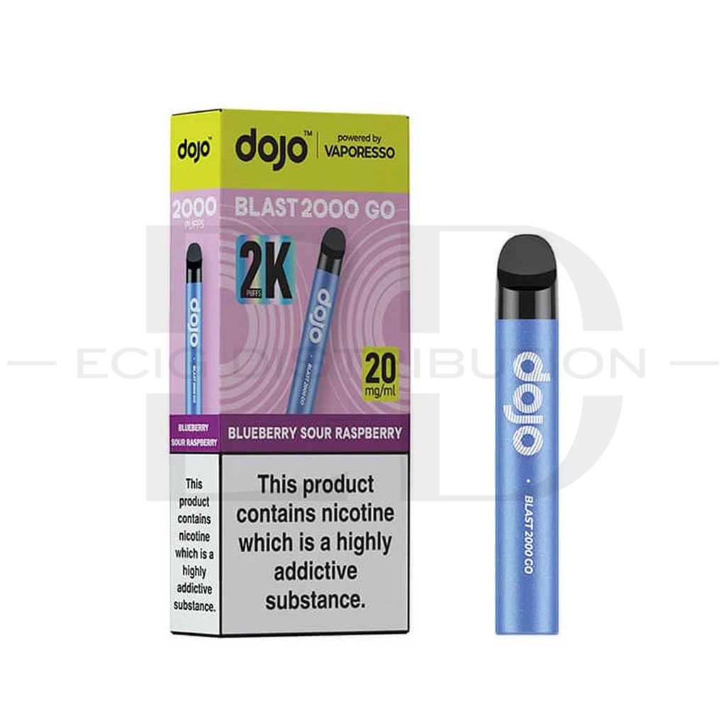 Vaporesso Dojo Blast 2000 Go Pod Kit - Blueberry Sour Raspberry 20MG