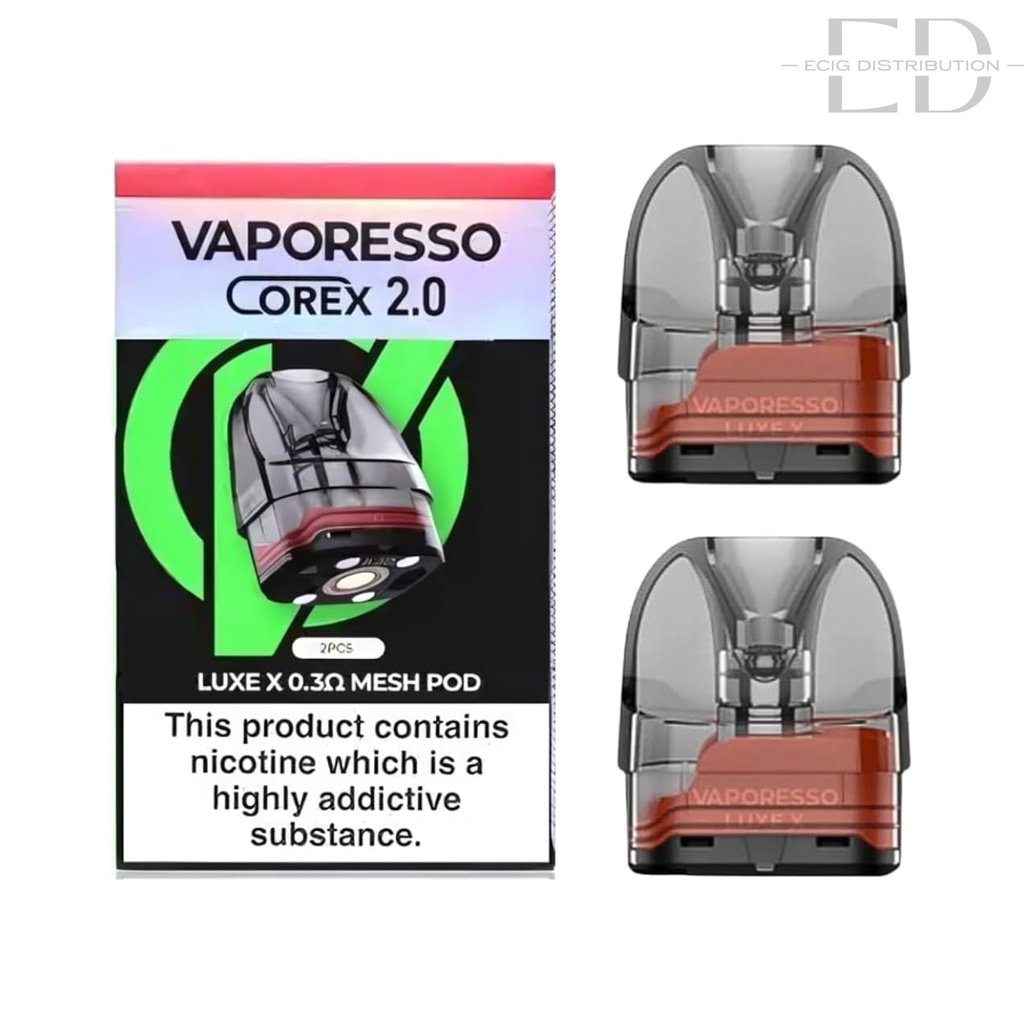 Vaporesso Luxe X Series Mesh Refillable Pod 2Pcs/Pack - 0.3 Ohm 