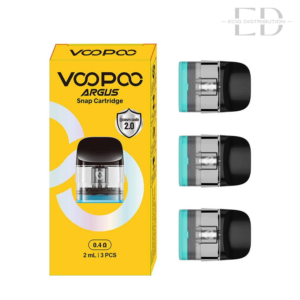 Voopoo Argus Snap Cartridge Refillable Pod 3Pcs/Pack - 0.4 Ohm 