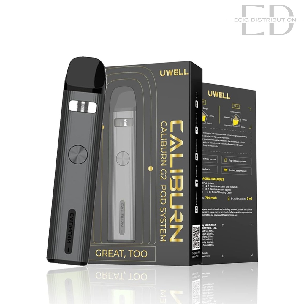 Uwell Caliburn G2 Pod Kit - Shading Gray 