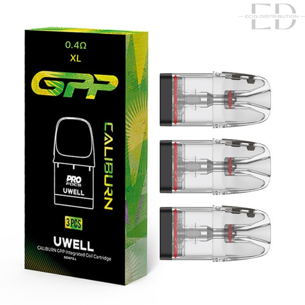 Uwell Caliburn GPP Coil Cartridge Side Refill 3Pcs/Pack - 0.4 Ohm XL 