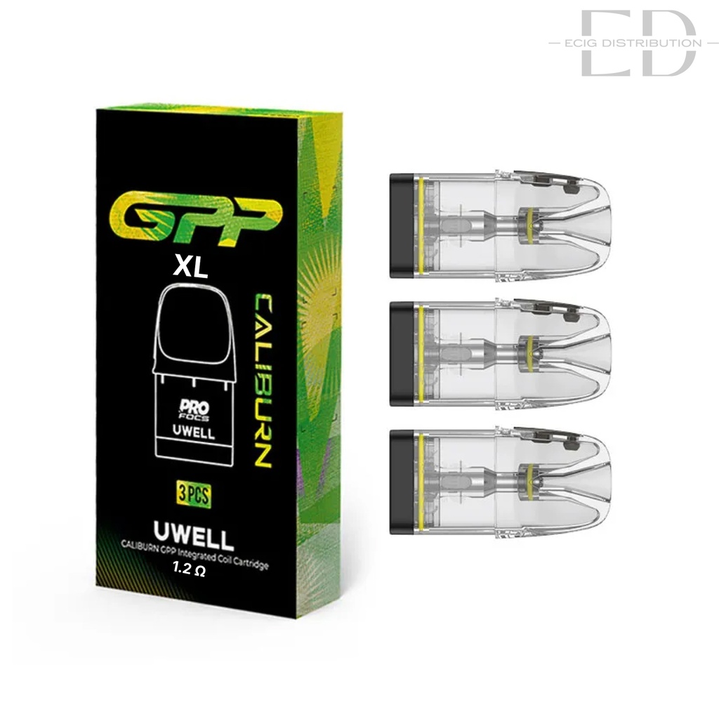 Uwell Caliburn GPP Coil Cartridge Side Refill 3Pcs/Pack - 1.2 Ohm XL 