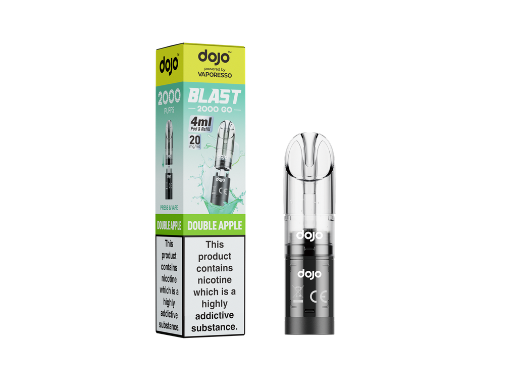 Vaporesso Dojo Blast 2000 Go Transparent Pod - Double Apple 20MG 