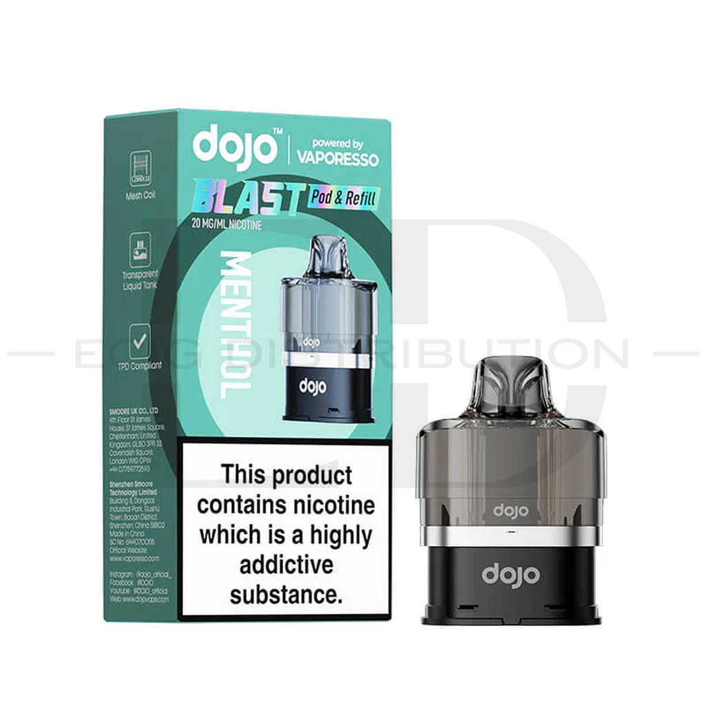 Vaporesso Dojo Blast 6000 Refillable Pod - Menthol 20MG 