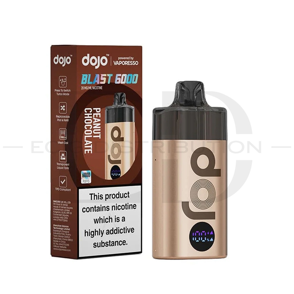 Vaporesso Dojo Blast 6000 Pod Kit - Peanut Chocolate 20MG