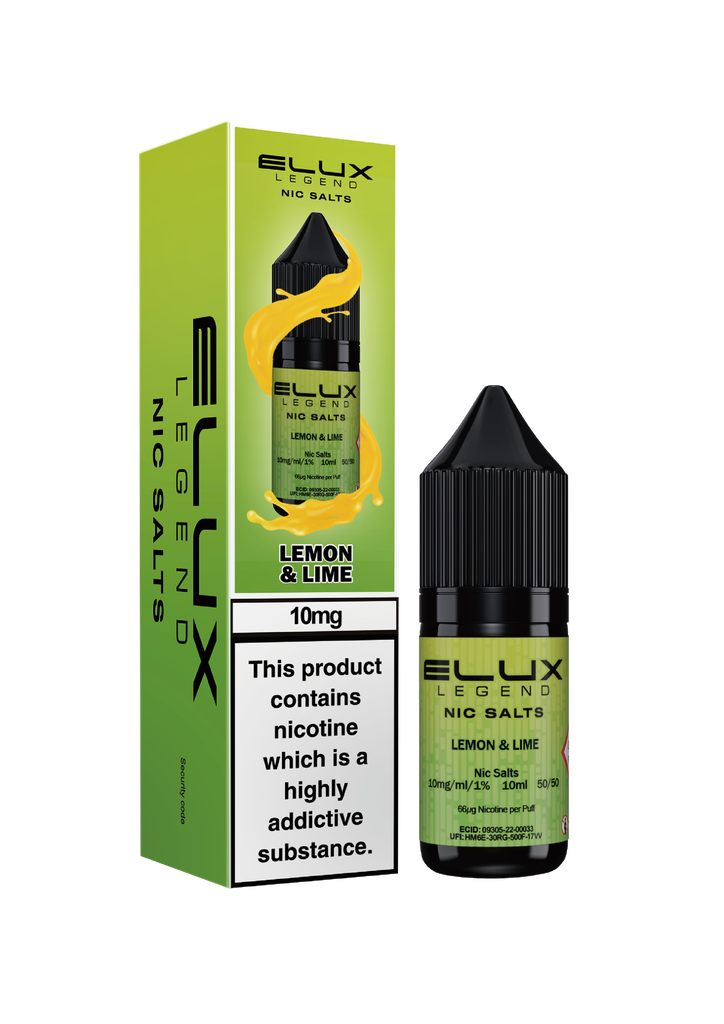 Elux Nic Salts - Lemon & Lime 10MG