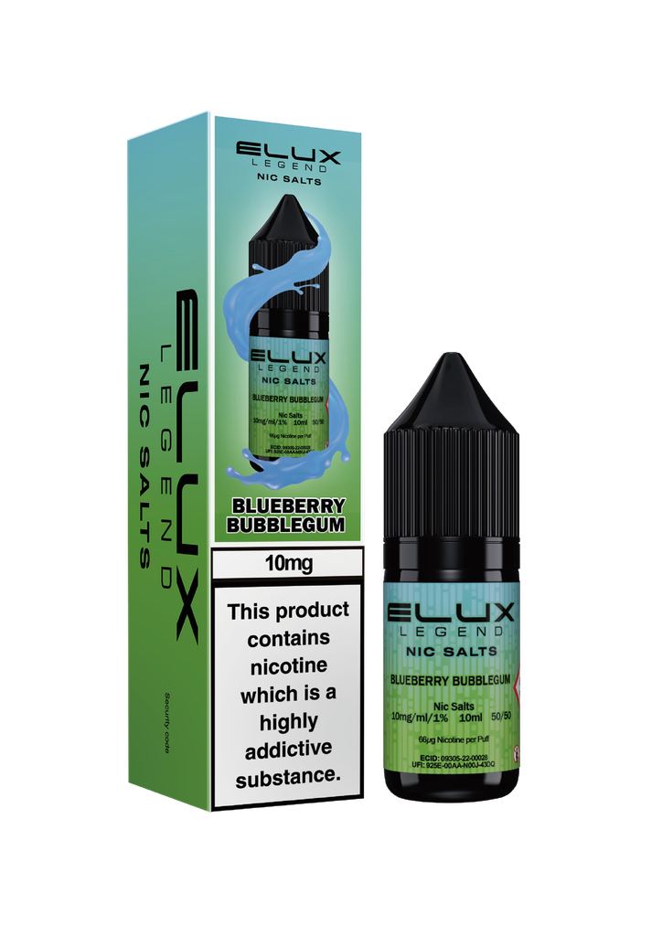 Elux Nic Salts - Blueberry Bubblegum 10MG