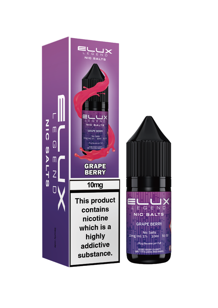 Elux Nic Salts - Grape Berry 10MG