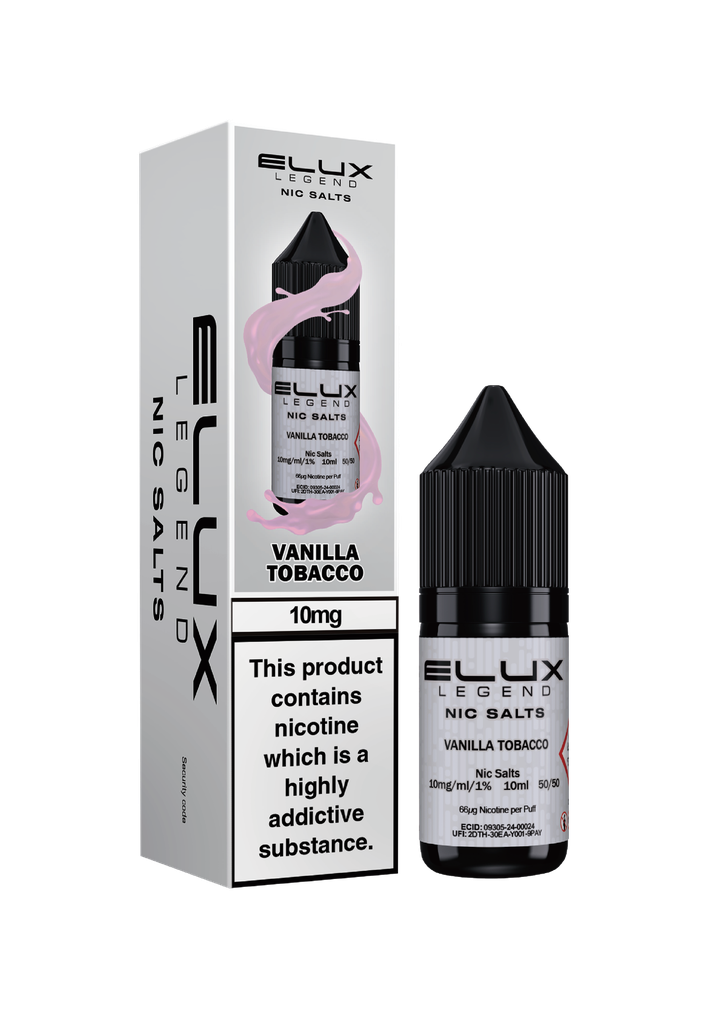 Elux Nic Salts - Vanilla Tobacco 10MG