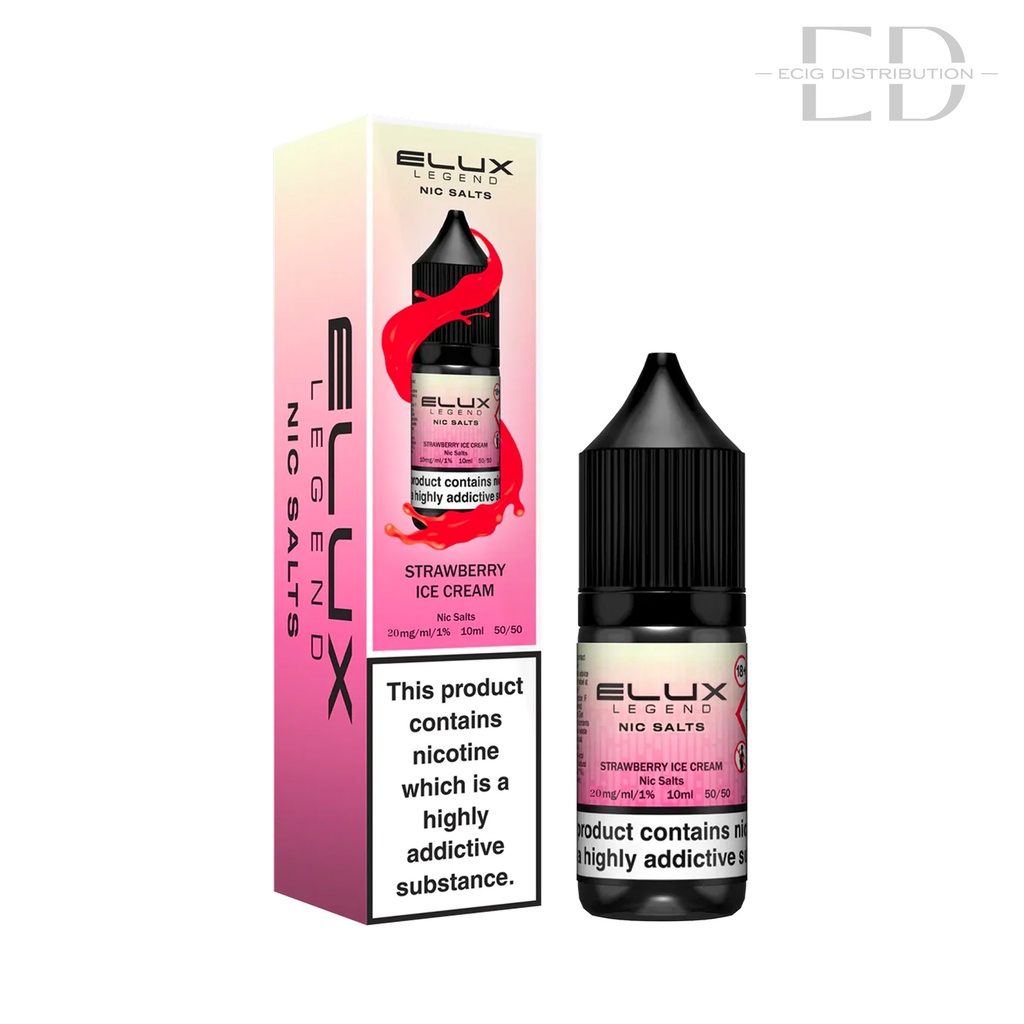 Elux Nic Salts - Strawberry Ice Cream 20MG
