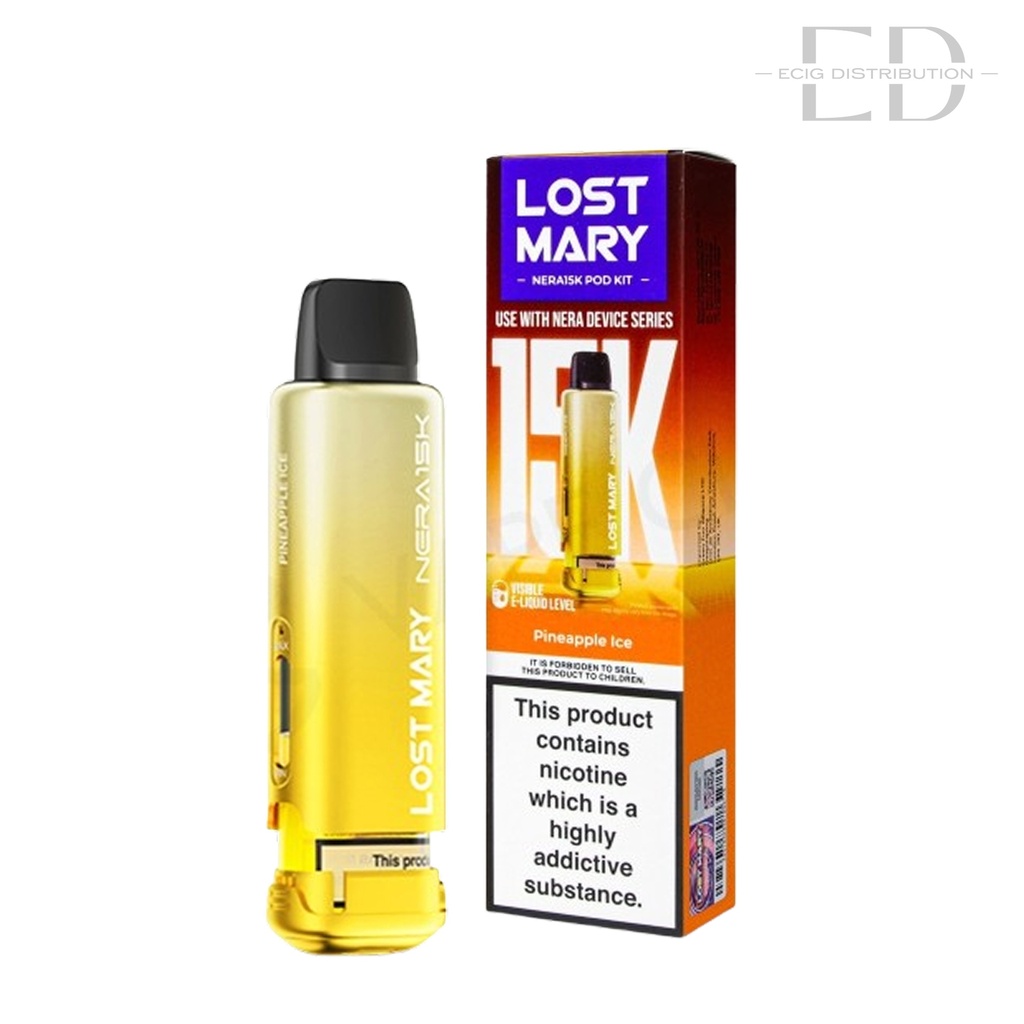 Lost Mary Nera15K Refillable Pod - Fizzy Pineapple 