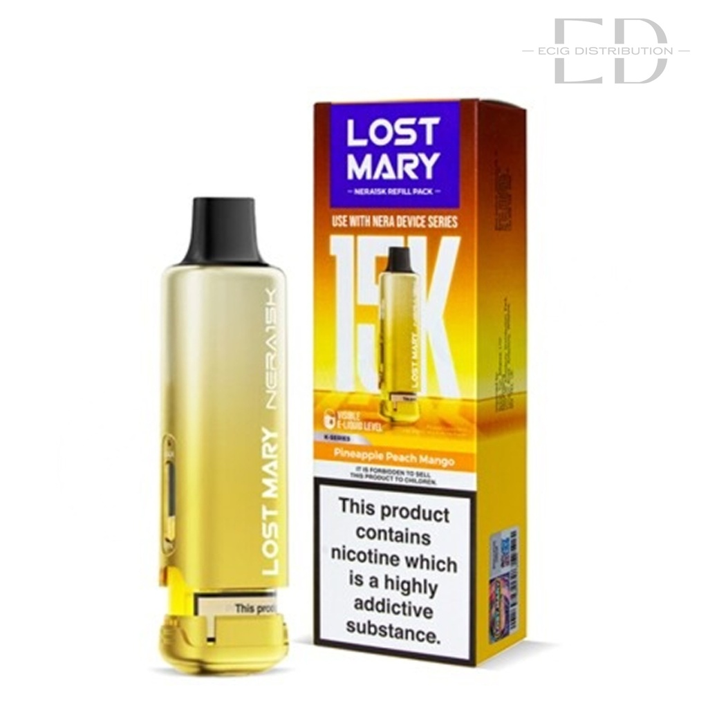Lost Mary Nera15K Refillable Pod - Pineapple Peach Mango 