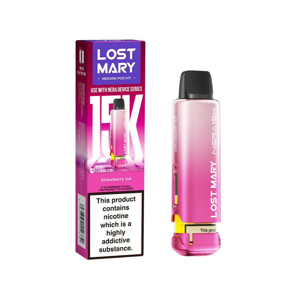 Lost Mary Nera15K Refillable Pod - Strawberry Ice