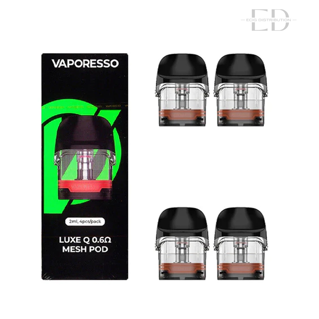 Vaporesso Luxe Q Series Mesh Refillable Pod 4Pcs/Pack - 0.6 Ohm  