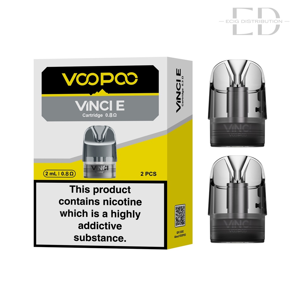 Voopoo Vinci E Refillable Pod 2Pcs/Pack - 0.8 Ohm 
