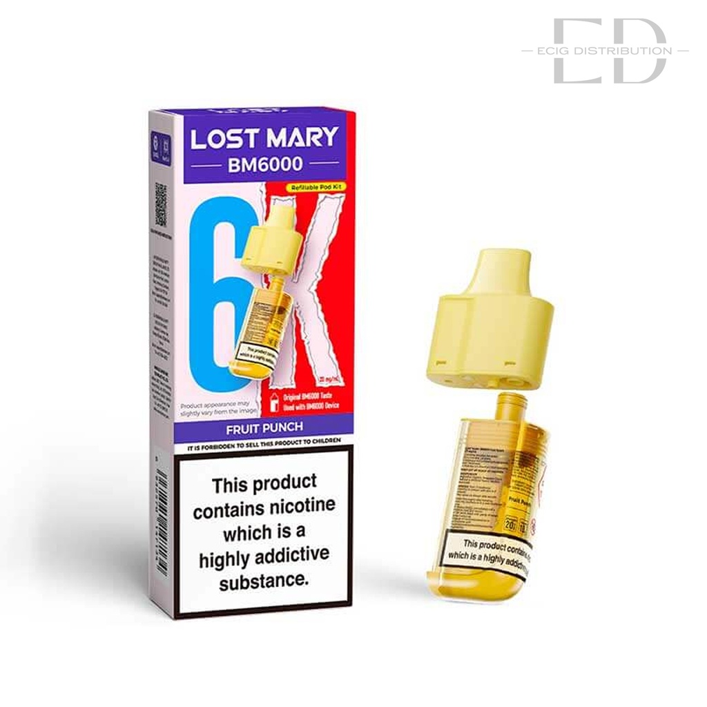 Lost Mary BM6000 Refillable Pod - Fruit Punch 