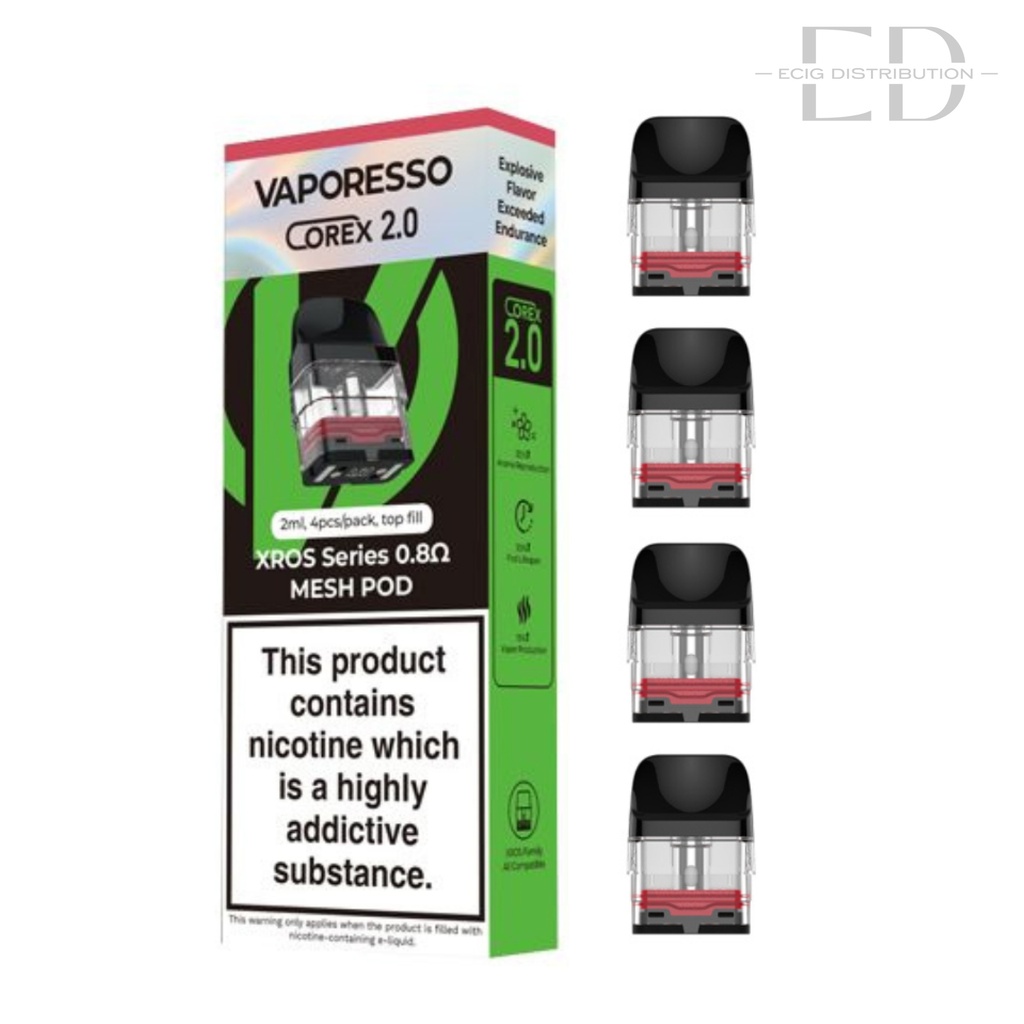Vaporesso XRos Corex Refillable Pod 4Pcs/Pack - 0.8 Ohm 
