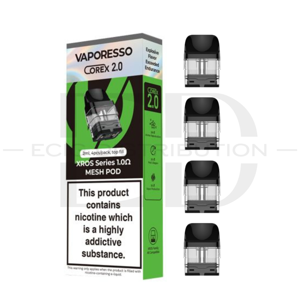 Vaporesso XRos Corex 2.0 Refillable Pod 4Pcs/Pack - 1.0 Ohm 