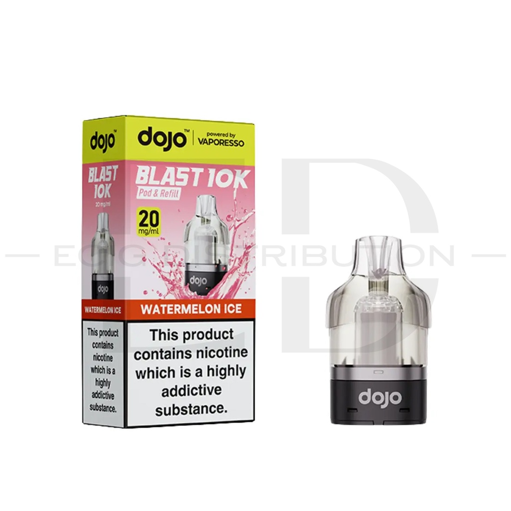 Vaporesso Dojo Blast 10K Refillable Pod - Watermelon Ice 20MG