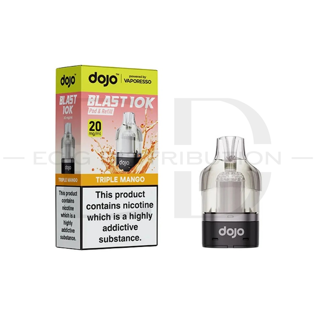 Vaporesso Dojo Blast 10K Refillable Pod - Triple Mango 20MG