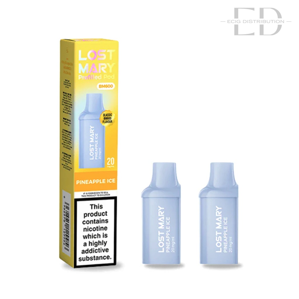 Lost Mary BM600 Refillable Pod 2Pcs/Pack - Pineapple Ice