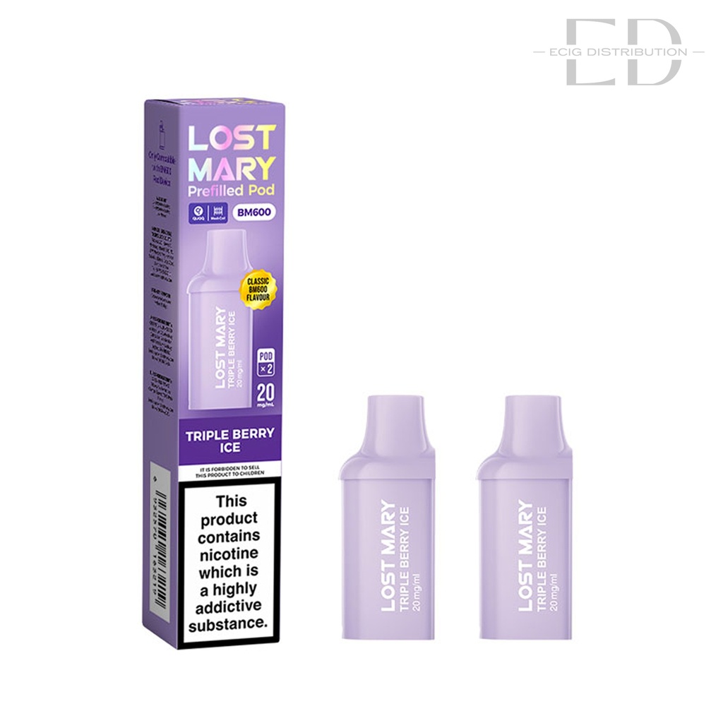 Lost Mary BM600 Refillable Pod 2Pcs/Pack - Triple Berry Ice