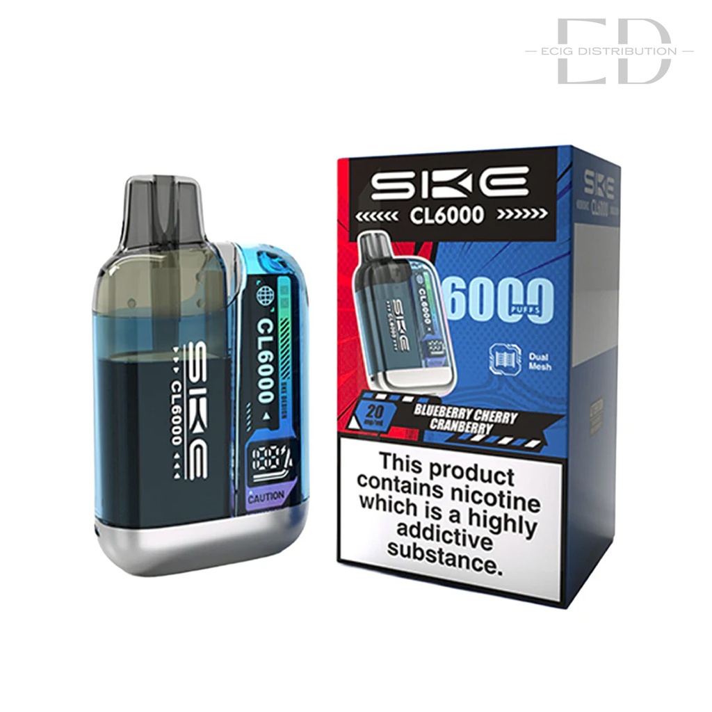 SKE Crystal CL6000 Pod Kit - Blueberry Cherry Cranberry 