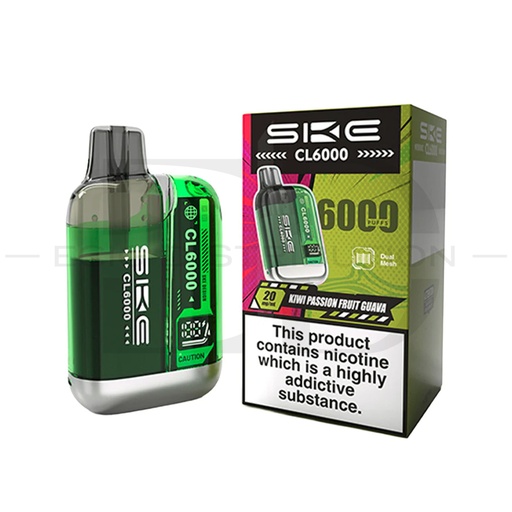[SKECCLPK-KPFG] SKE Crystal CL6000 Pod Kit - Kiwi Passion Fruit Guava 