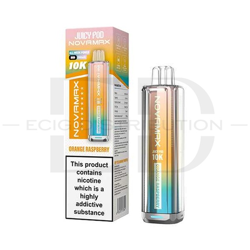 [JUIPNO10KPK-OR] Juicy Pod Novamax 10K Pod Kit - Orange Raspberry