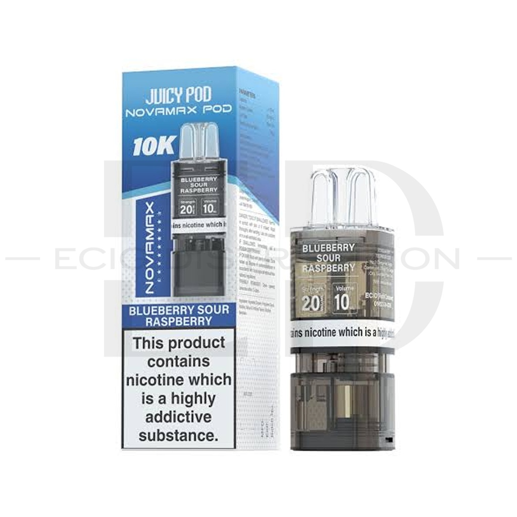 Juicy Pod Novamax 10K Refillable Pod - Blueberry Sour Raspberry