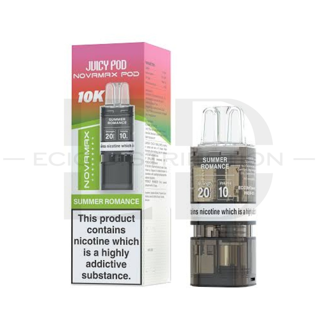 Juicy Pod Novamax 10K Refillable Pod - Summer Romance 