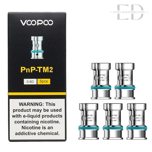 [VOOPTMC5Pcs/Pack-0.8OHM] Voopoo PNP TM2 Coil 5Pcs/Pack - 0.8 Ohm 