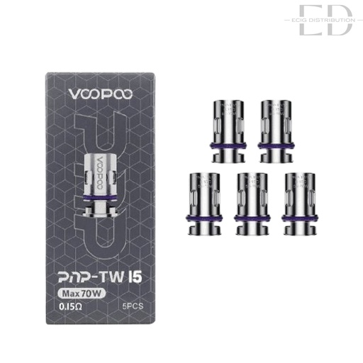 [VOOPTWC5Pcs/Pack-0.15OHM] Voopoo PNP TW15 Coil 5Pcs/Pack - 0.15 Ohm 