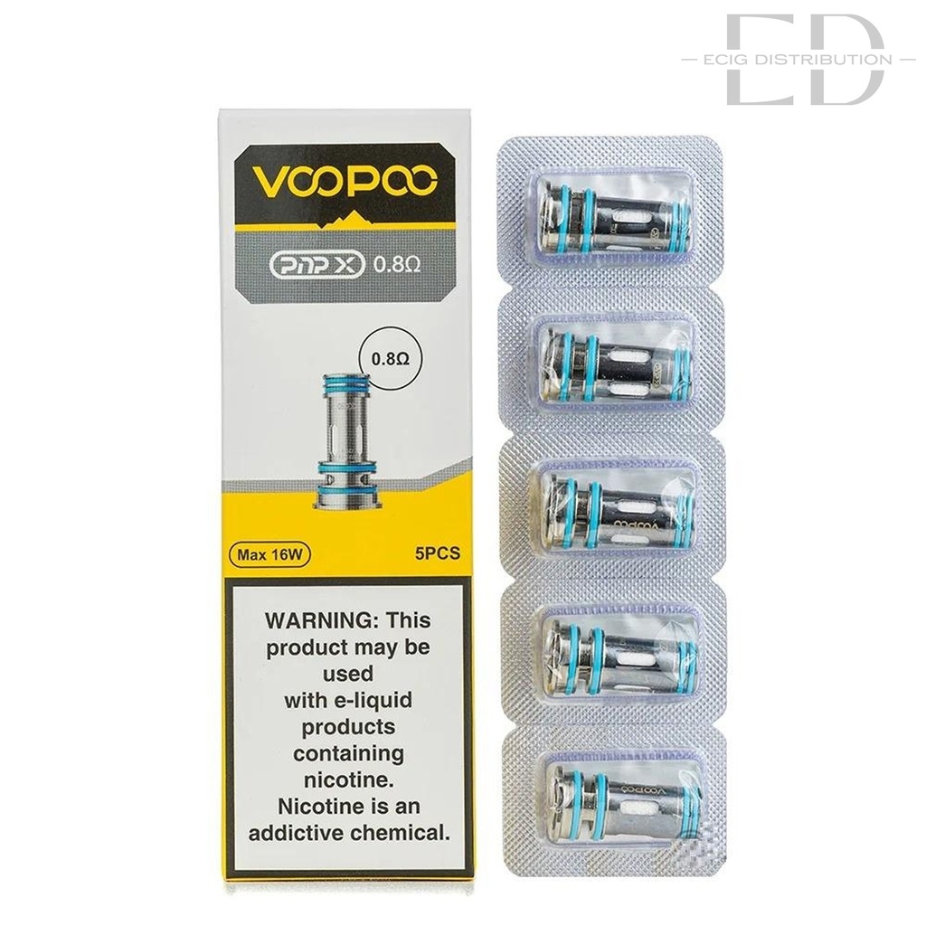 Voopoo PNP X Coil 5Pcs/Pack - 0.8 Ohm 