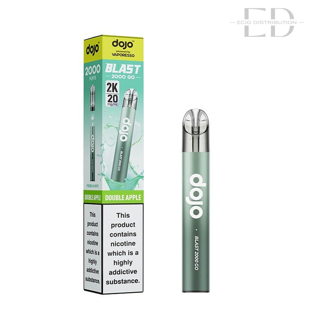 Vaporesso Dojo Blast 2000 Go Transparent Pod Kit - Double Apple 20MG