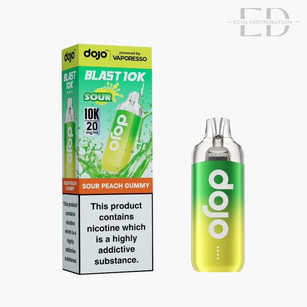Vaporesso Dojo Blast 10K Pod Kit- Sour Peach Gummy 20MG