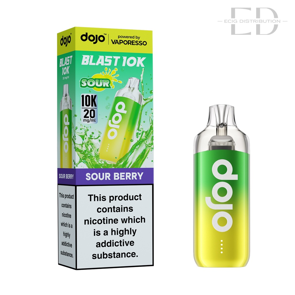 Vaporesso Dojo Blast 10K Pod Kit- Sour Berry 20MG