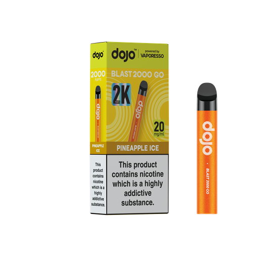 [VAPDBL2000GPK-PI20MG] Vaporesso Dojo Blast 2000 Go Pod Kit - Pineapple Ice 20MG 