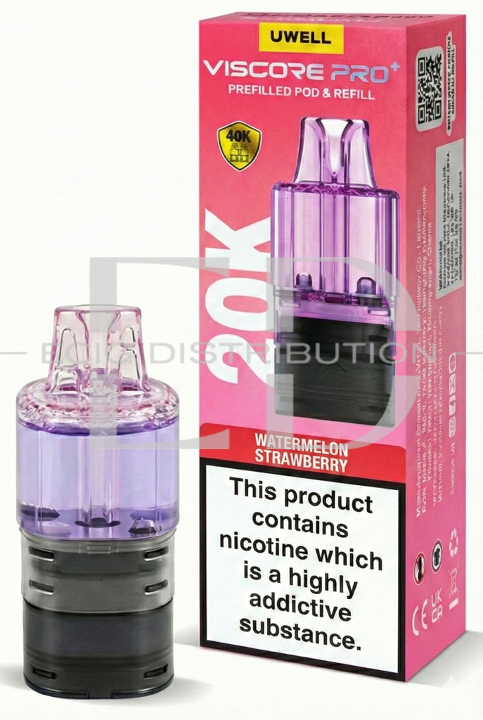 Uwell Viscore Pro+ Refillable Pod - Watermelon Strawberry 20MG