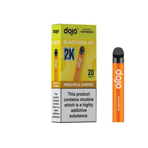 [VAPDBL2000GPK-PS20MG] Vaporesso Dojo Blast 2000 Go Pod Kit - Pineapple Sunrise 20MG