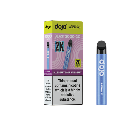 [VAPDBL2000GPK-BSR20MG] Vaporesso Dojo Blast 2000 Go Pod Kit - Blueberry Sour Raspberry 20MG